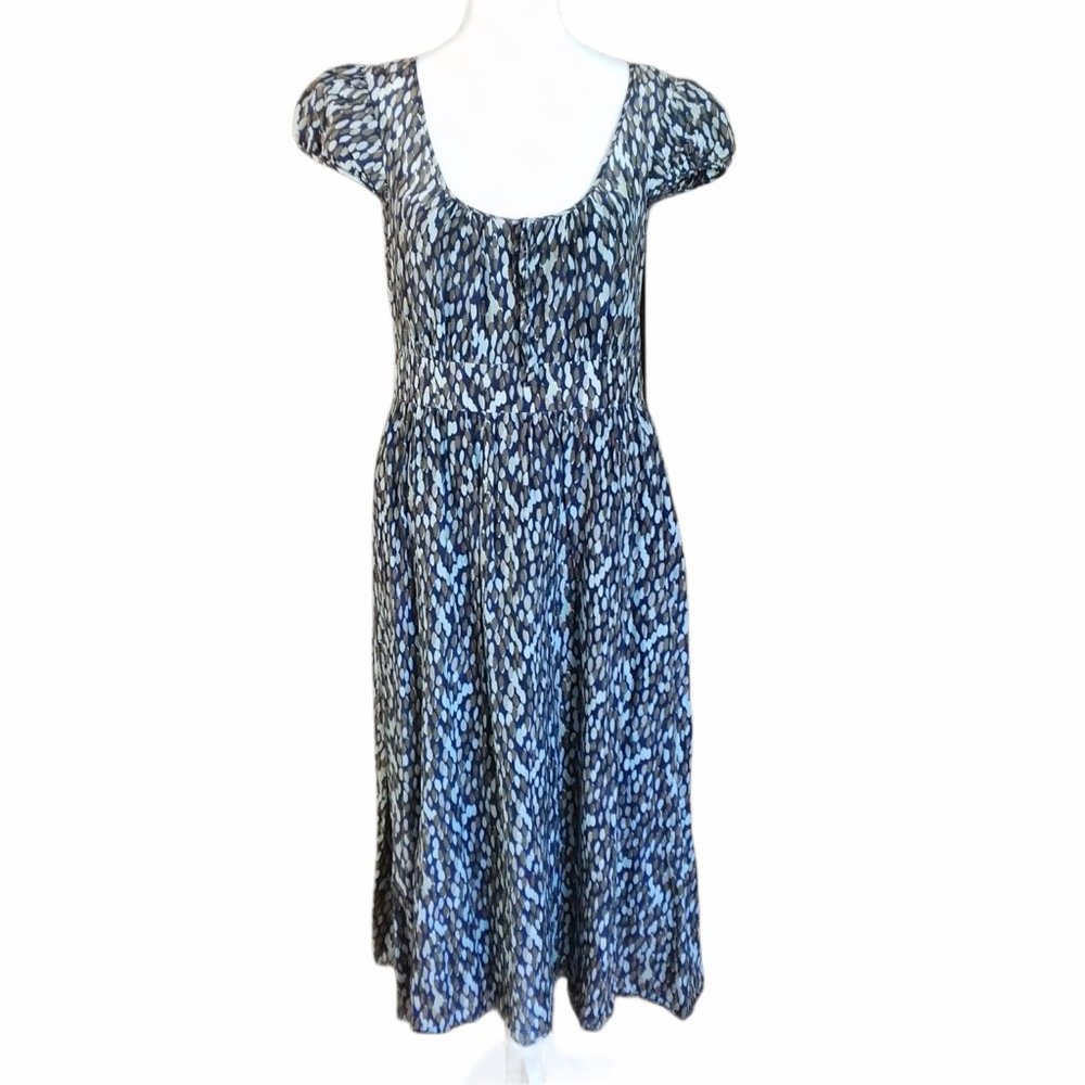 Banana Republic cotton silk cap sleeve lined lightweight dress size 10 - Picture 6 of 6